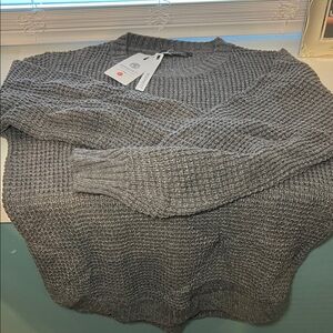 Cozy Gray Crewneck Sweater for Women